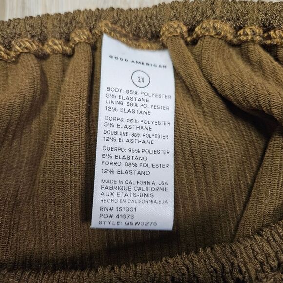 Good American Tiny Ties Always Fits Bikini Bottoms Mocha Size 3 4 Large XL NWT - Picture 6 of 9